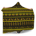 Ancient Egyptian Pattern Print Hooded Blanket