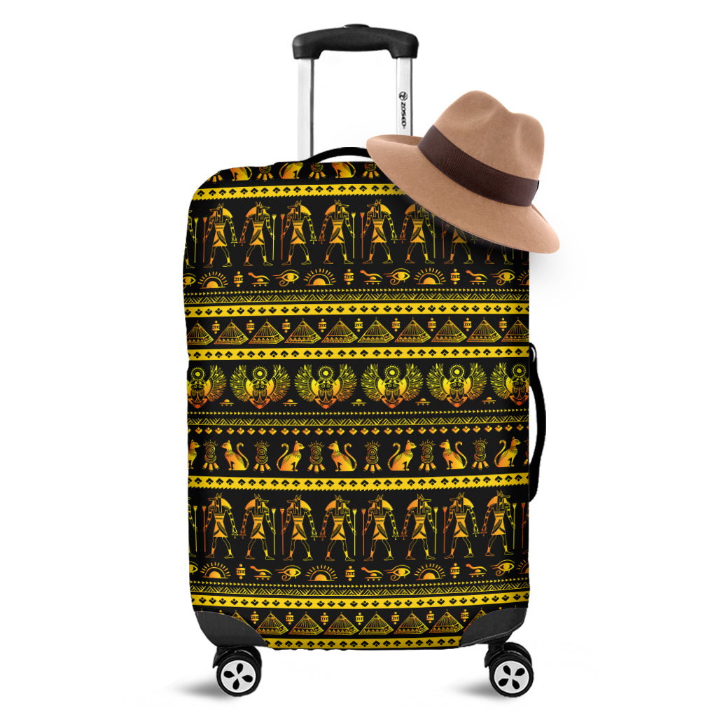 Ancient Egyptian Pattern Print Luggage Cover