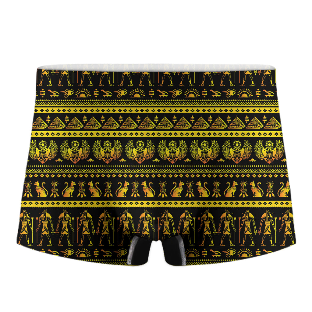 Ancient Egyptian Pattern Print Men's Boxer Briefs