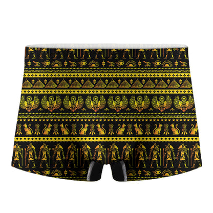 Ancient Egyptian Pattern Print Men's Boxer Briefs