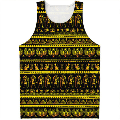Ancient Egyptian Pattern Print Men's Tank Top