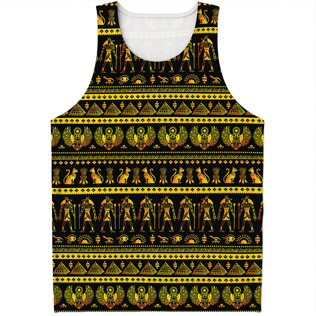 Ancient Egyptian Pattern Print Men's Tank Top