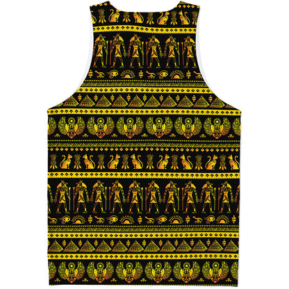 Ancient Egyptian Pattern Print Men's Tank Top