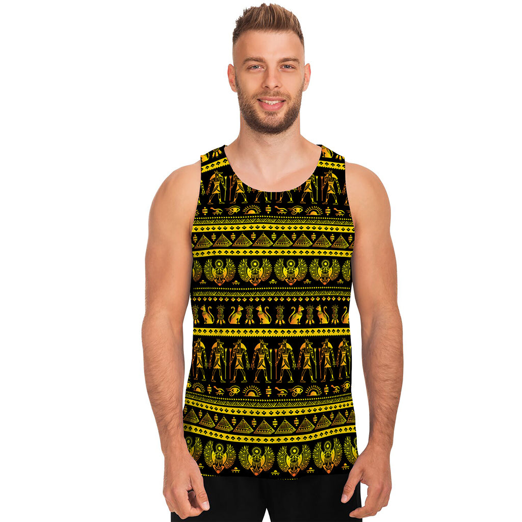 Ancient Egyptian Pattern Print Men's Tank Top