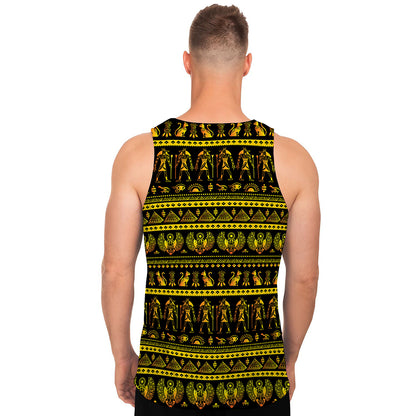 Ancient Egyptian Pattern Print Men's Tank Top