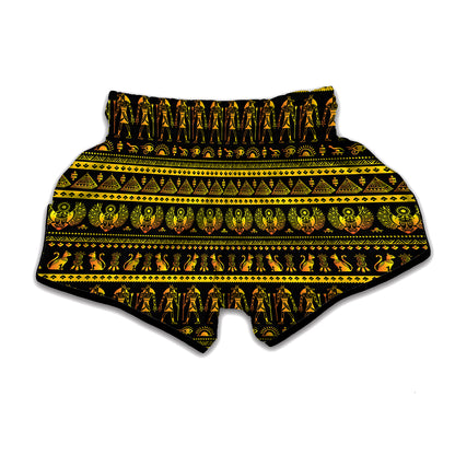 Ancient Egyptian Pattern Print Muay Thai Boxing Shorts