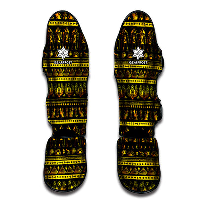 Ancient Egyptian Pattern Print Muay Thai Shin Guard