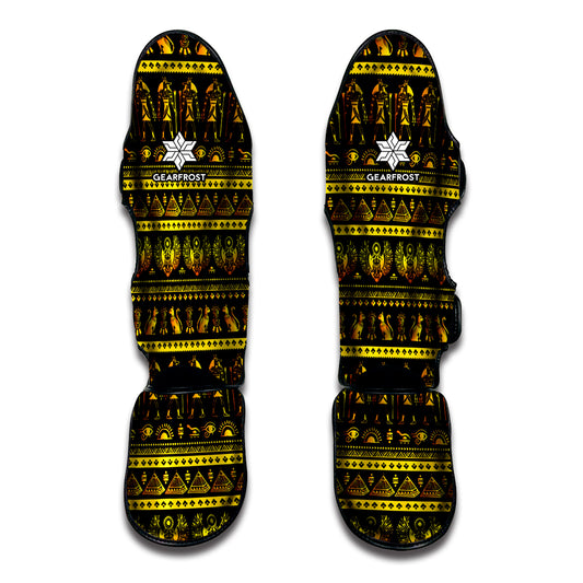 Ancient Egyptian Pattern Print Muay Thai Shin Guard