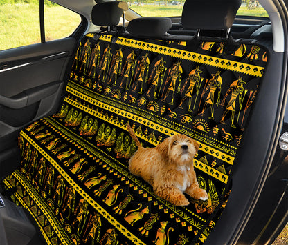 Ancient Egyptian Pattern Print Pet Car Back Seat Cover