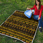 Ancient Egyptian Pattern Print Quilt