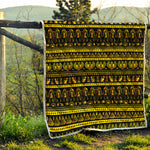 Ancient Egyptian Pattern Print Quilt