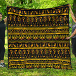 Ancient Egyptian Pattern Print Quilt