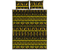 Ancient Egyptian Pattern Print Quilt Bed Set