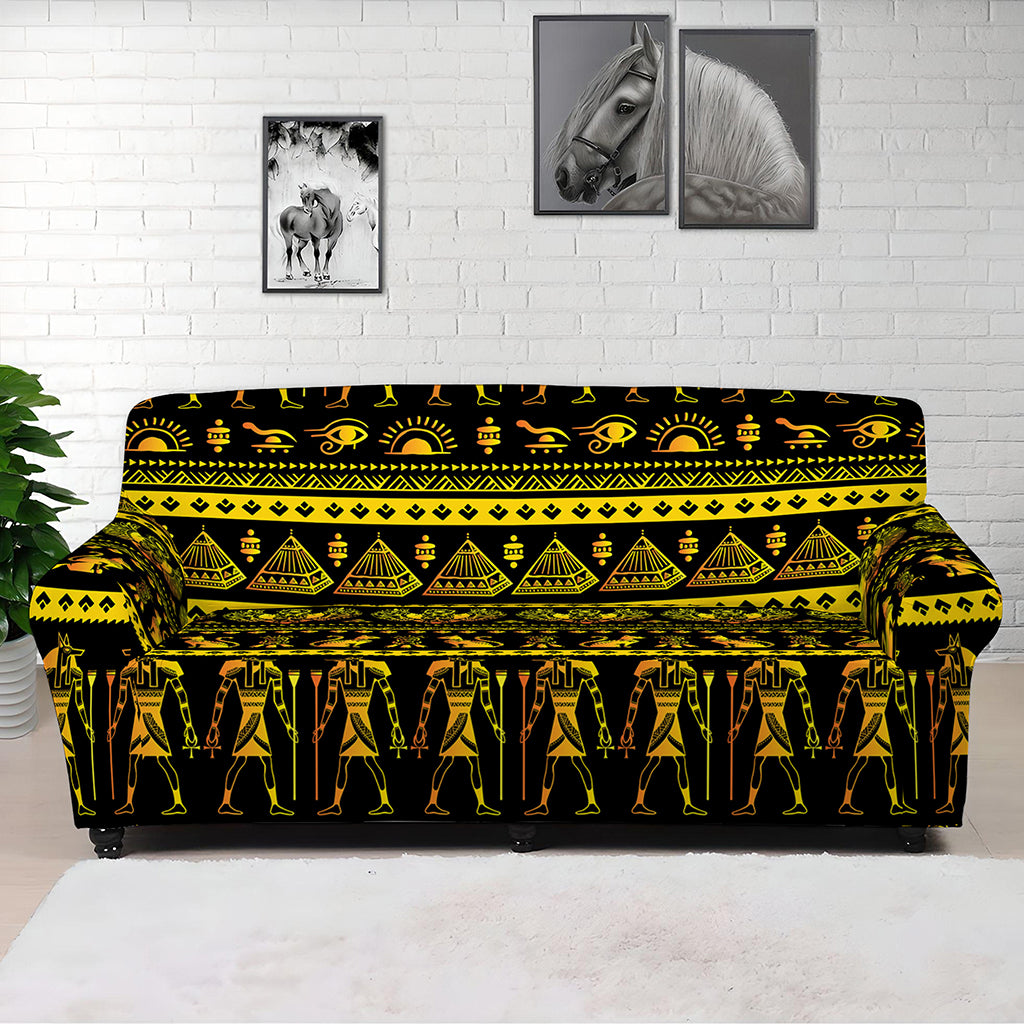 Ancient Egyptian Pattern Print Sofa Cover