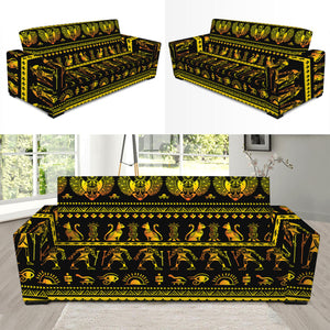 Ancient Egyptian Pattern Print Sofa Slipcover