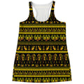 Ancient Egyptian Pattern Print Women's Racerback Tank Top