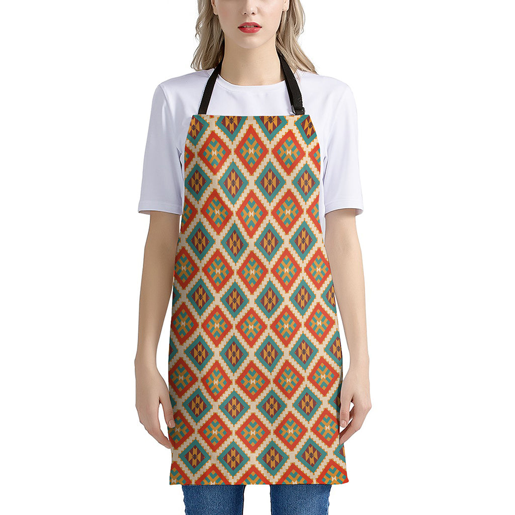 Ancient Geometric Navajo Print Apron