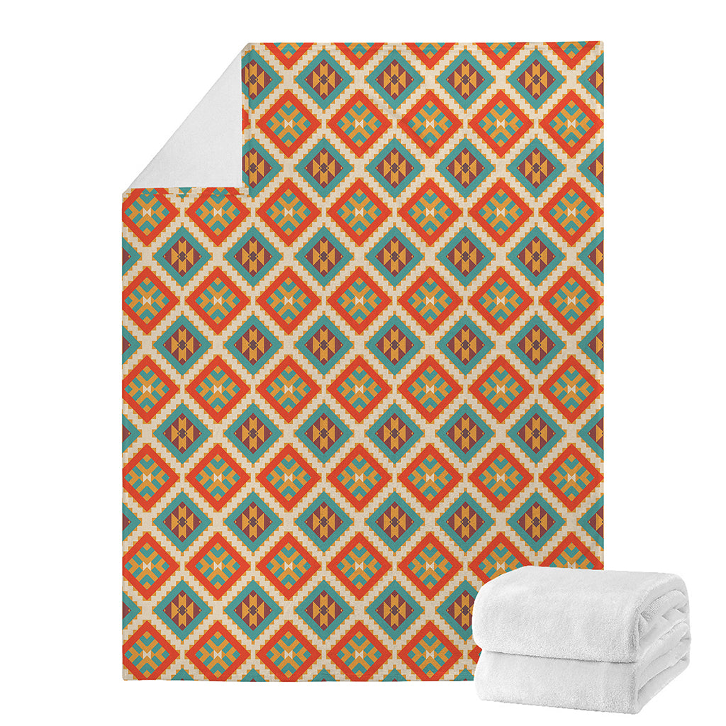 Ancient Geometric Navajo Print Blanket