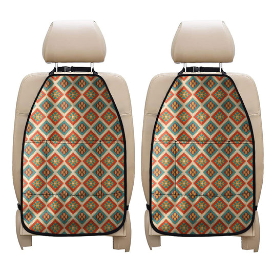 Ancient Geometric Navajo Print Car Seat Organizers