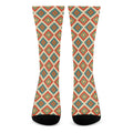 Ancient Geometric Navajo Print Crew Socks