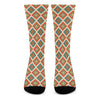 Ancient Geometric Navajo Print Crew Socks