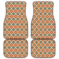 Ancient Geometric Navajo Print Front and Back Car Floor Mats