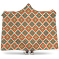 Ancient Geometric Navajo Print Hooded Blanket