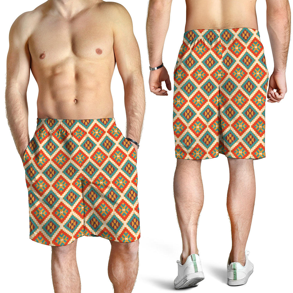 Ancient Geometric Navajo Print Men's Shorts
