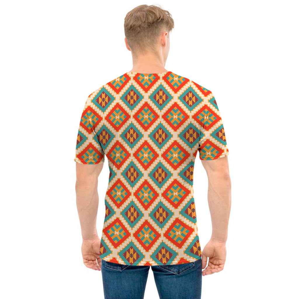 Ancient Geometric Navajo Print Men's T-Shirt