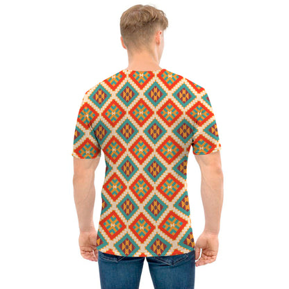 Ancient Geometric Navajo Print Men's T-Shirt
