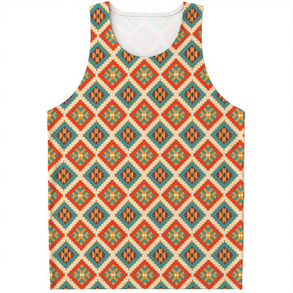 Ancient Geometric Navajo Print Men's Tank Top