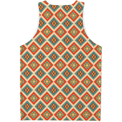 Ancient Geometric Navajo Print Men's Tank Top