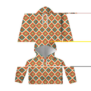 Ancient Geometric Navajo Print Pullover Hoodie
