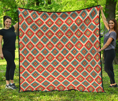Ancient Geometric Navajo Print Quilt