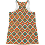 Ancient Geometric Navajo Print Women's Racerback Tank Top