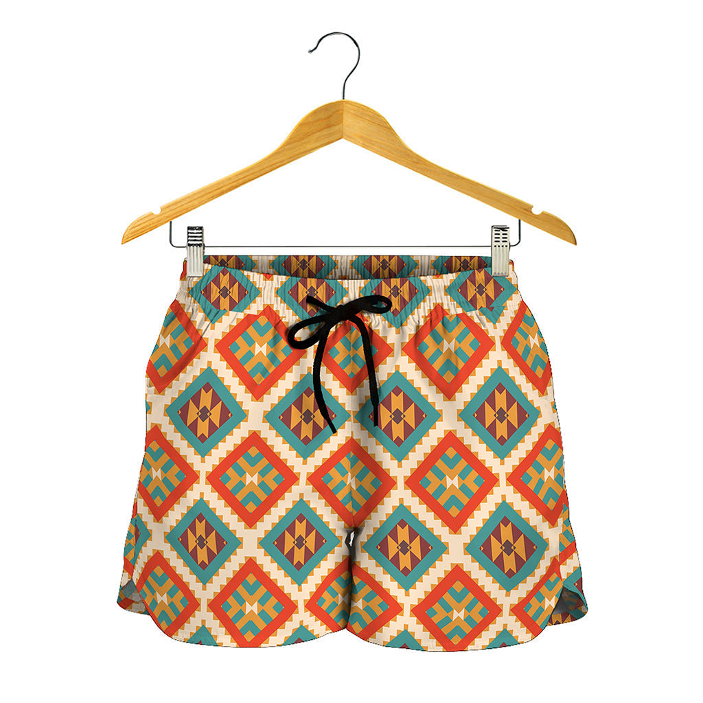 Ancient Geometric Navajo Print Women's Shorts