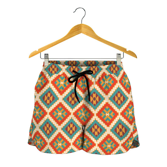 Ancient Geometric Navajo Print Women's Shorts