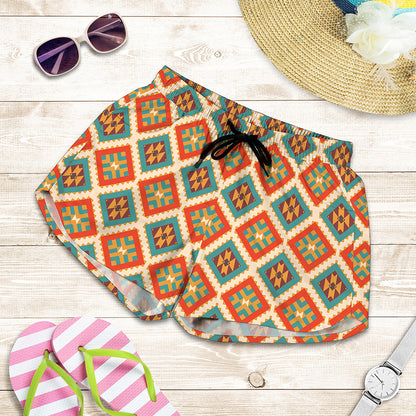 Ancient Geometric Navajo Print Women's Shorts