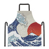 Ancient Great Japanese Wave Print Apron