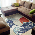 Ancient Great Japanese Wave Print Floor Mat