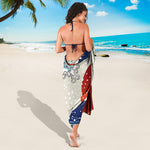 Ancient Great Japanese Wave Print Beach Sarong Wrap