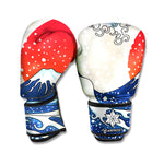 Ancient Great Japanese Wave Print Boxing Gloves