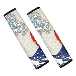 Ancient Great Japanese Wave Print Car Seat Belt Covers
