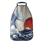 Ancient Great Japanese Wave Print Car Seat Organizers