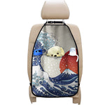 Ancient Great Japanese Wave Print Car Seat Organizers