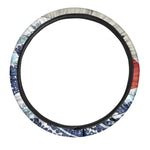 Ancient Great Japanese Wave Print Car Steering Wheel Cover
