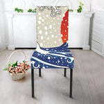 Ancient Great Japanese Wave Print Dining Chair Slipcover