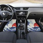 Ancient Great Japanese Wave Print Front and Back Car Floor Mats