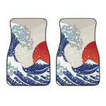Ancient Great Japanese Wave Print Front Car Floor Mats