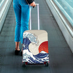 Ancient Great Japanese Wave Print Luggage Cover